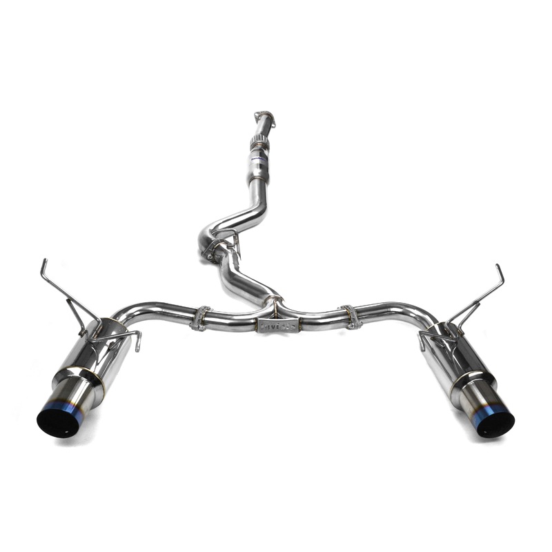 Invidia Dual N1 Titanium Burnt Tips Catback Exhaust | 2015-2021 Subaru WRX / STI (HS15STIGTT)