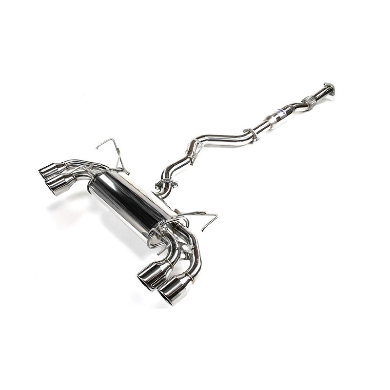 Invidia Q300 Stainless Steel Dual Cat-Back Exhaust System | 2008-2014 Subaru STi & 2011-2014 Subaru WRX Hatchback (HS08STIG3S)