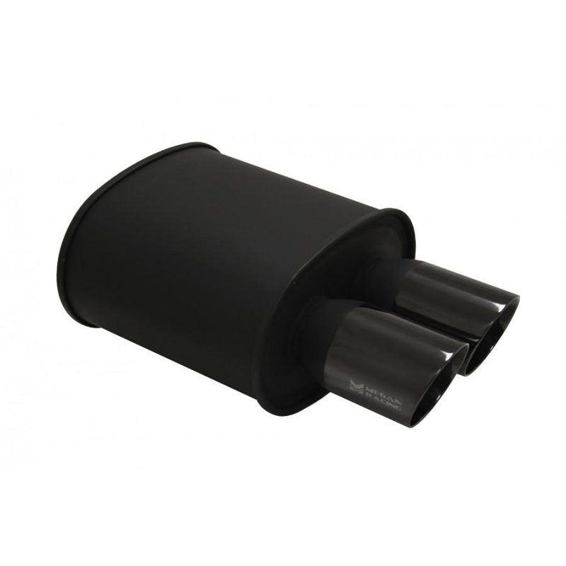 Megan Racing Universal Muffler Dual Black Chrome Tips (MR-MU-MBC-2)