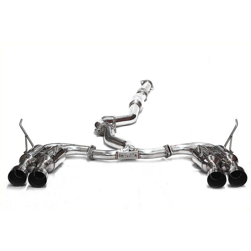 Invidia R400 Gemini Quad Tip Exhaust System | 2015-2021 Subaru WRX/STI (HS15STIGM4XX)