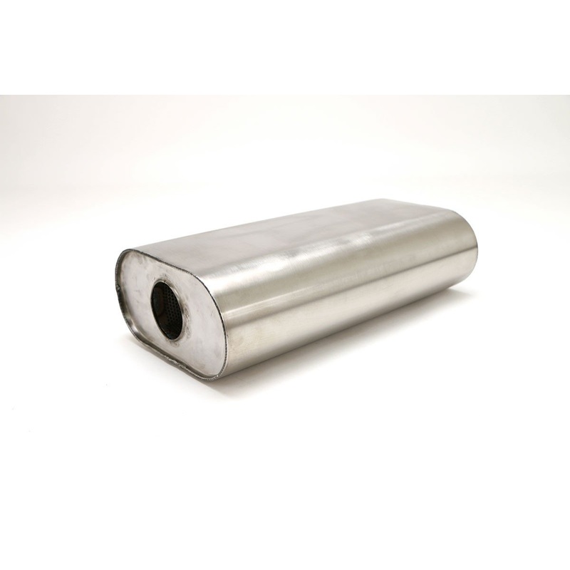 Billy Boat 2.5" Offset Inlet/Outlet Benchmark Muffler - 9x5" Oval/16" Long (WMUF-0605)