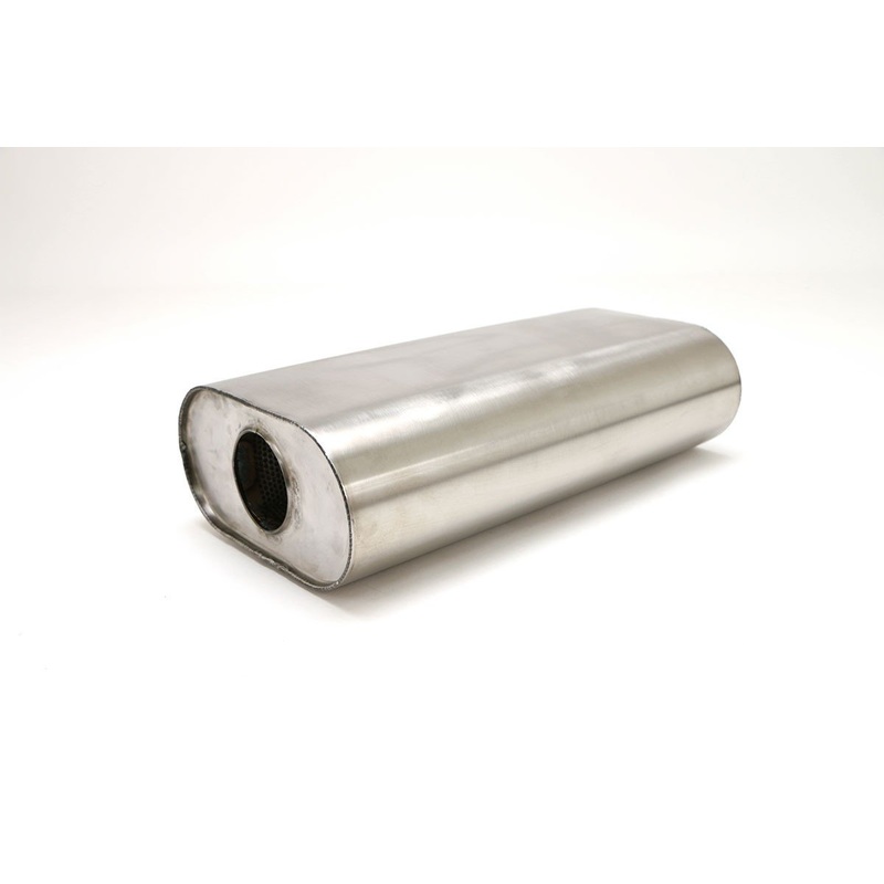 Billy Boat 3.0" Center Inlet/Outlet Benchmark Muffler - 9x5" Oval/16" Long (WMUF-0650)
