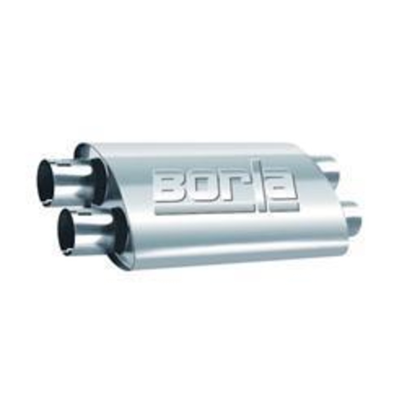 Borla 2.50" Dual In/Out 19" x 9.5" x 4" PRO-XS Muffler (400286)