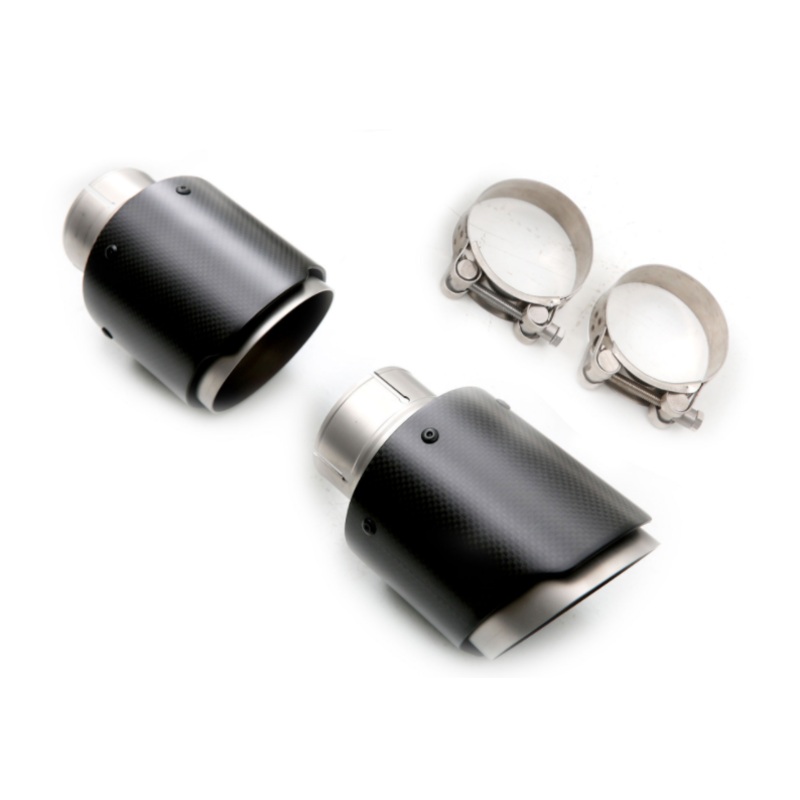 CP-E Carbon Fiber Cut-Edge Exhaust Tips | 2016+ Ford Focus RS (UNSA00001C)