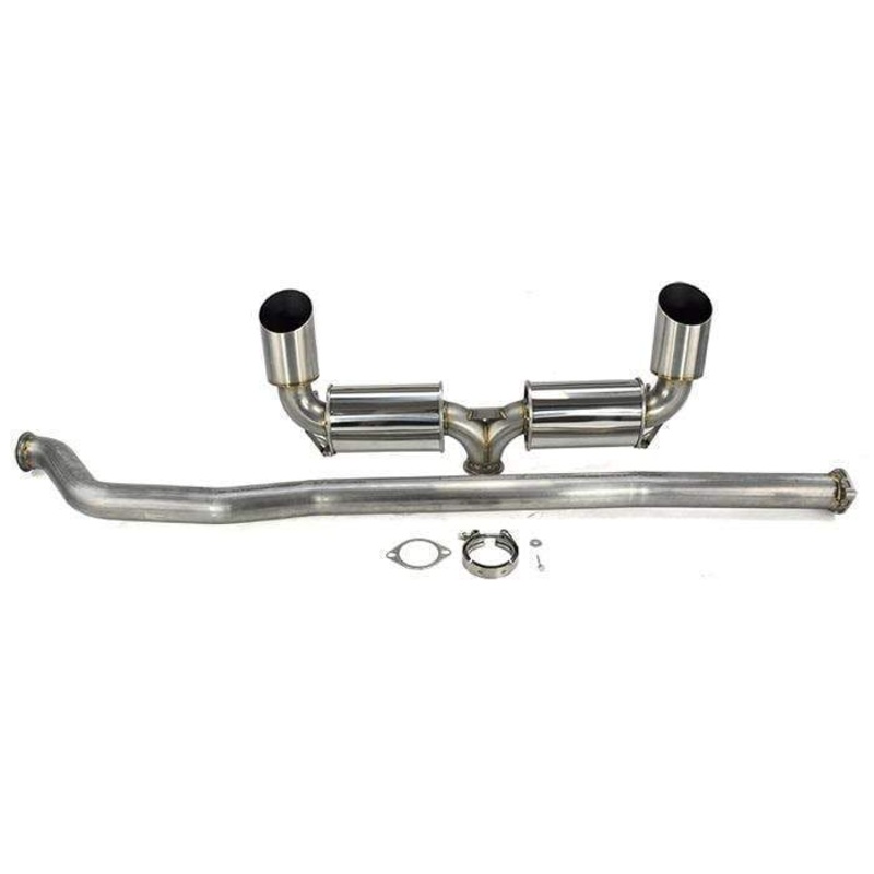ETS V3 Dual Muffler Exhaust System Upgrade | 2008-2015 Mitsubishi Evo X (100-10-EXH-008)