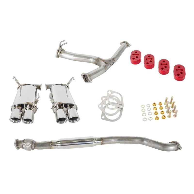 GrimmSpeed Resonated Cat-Back w/ Dual Mufflers | 2011-2018 Subaru WRX/STi Sedan (070033)
