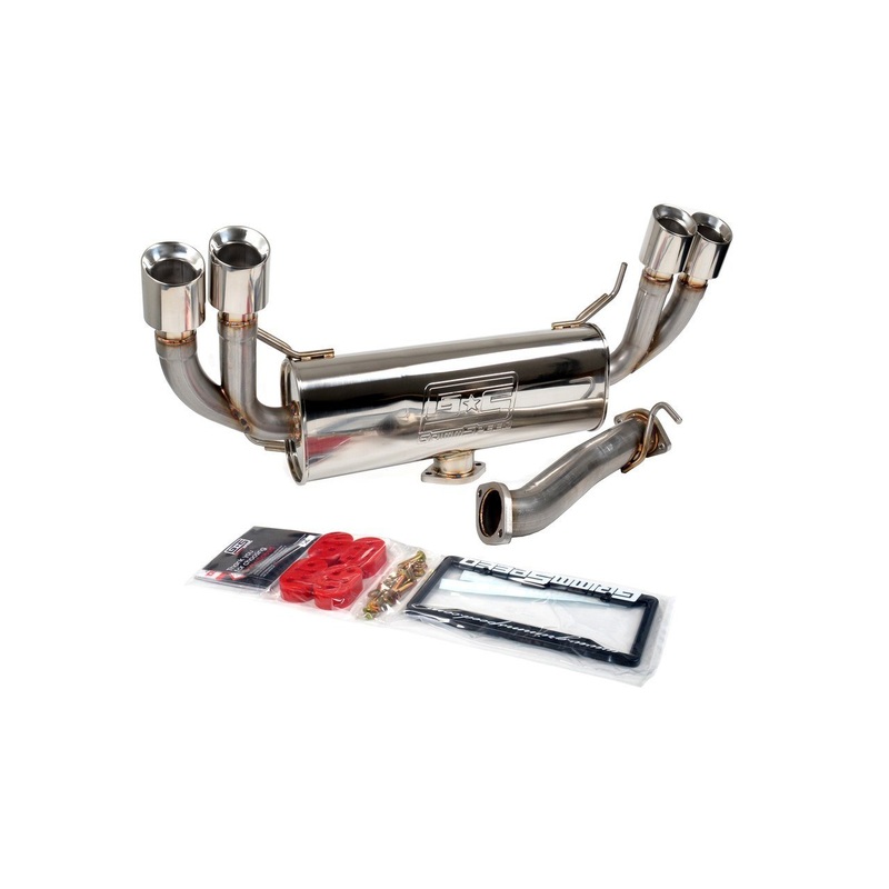 GrimmSpeed Un-Resonated Cat-Back w/ Quad-Tip Muffler | 2008-2014 Subaru WRX/STi Hatchback (070048)